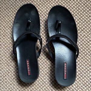 Prada Women's Elegant Black Sandals